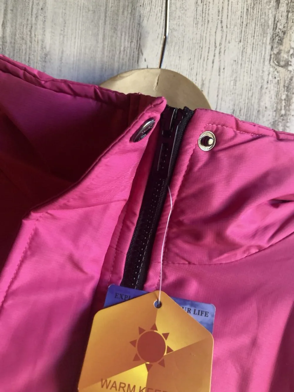 NWT MOERDENG Ski Jacket 2XL Removable Hood Hot Pink Plush Lining